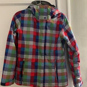 Roxy Madras Plaid 8K Ski/Snowboard Jacket